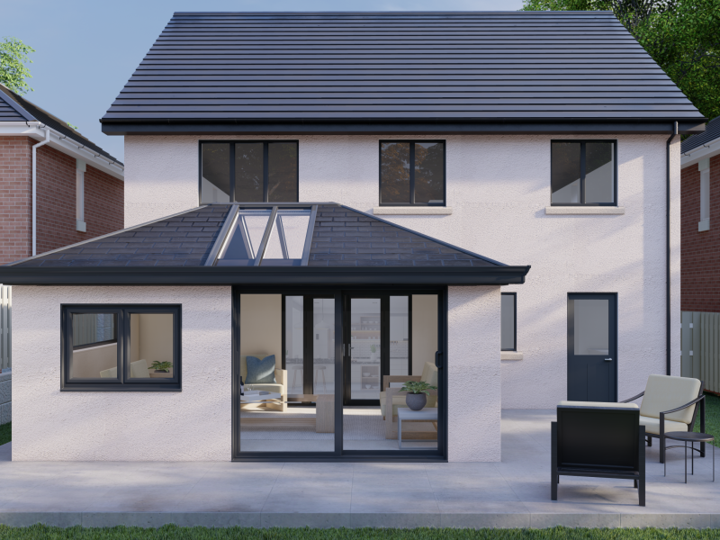 tiled conservatory roof