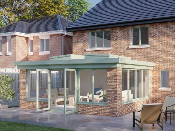 Low Wall Flat Roof French Door