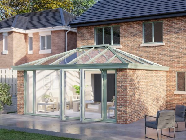 Two Wall Glass roof bifold door