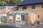 Three Wall Glass Roof French Door