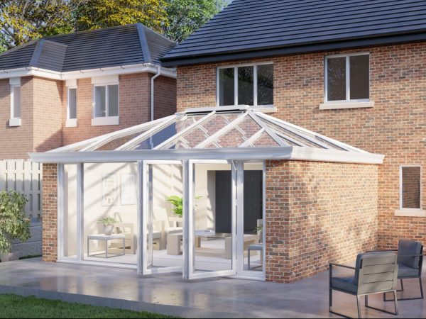 Two Wall Glass roof bifold door