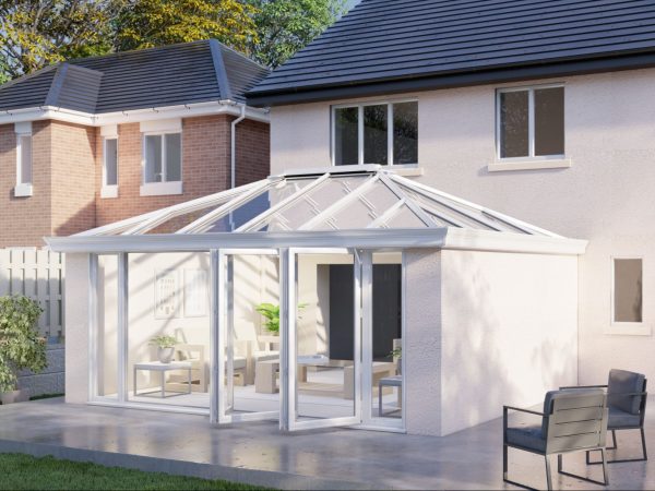 Two Wall Glass roof bifold door