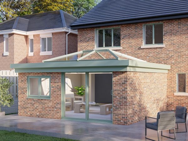 Three wall Lantern Roof Patio Door