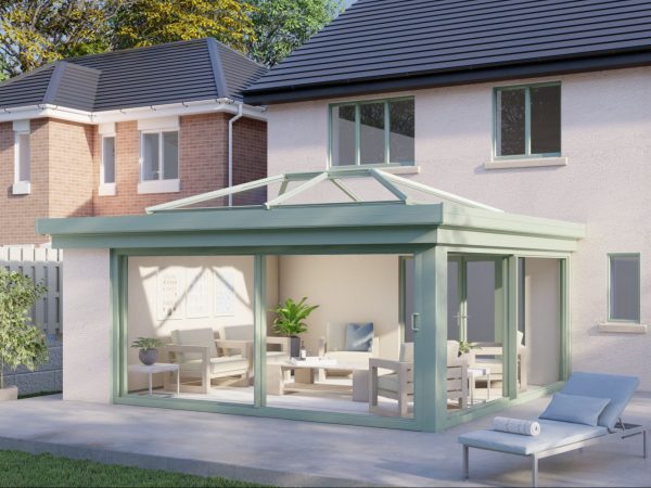 One wall Lantern Roof patio door