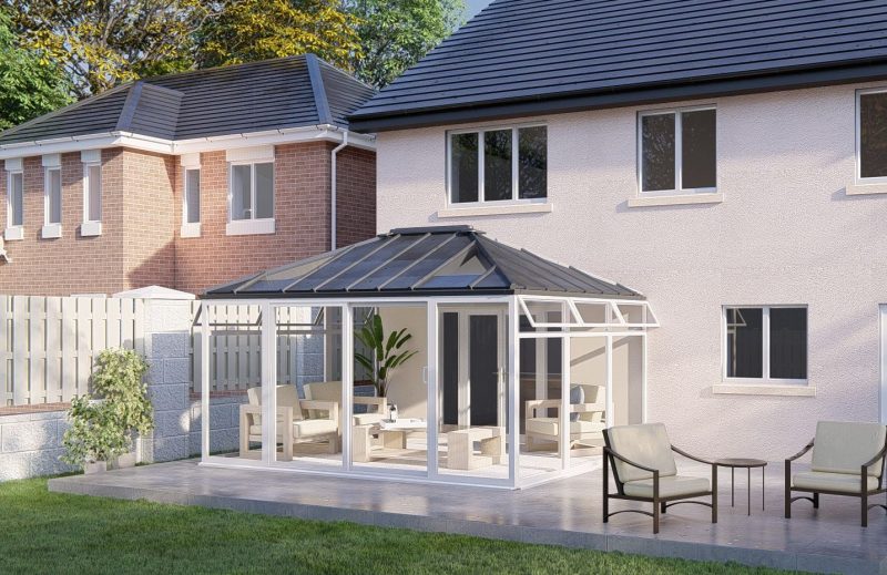 Basics Range Georgian Solid Roof Patio doors