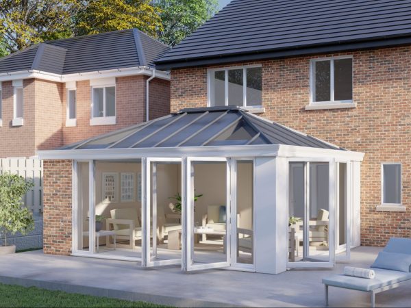 One wall Solid roof bifold door