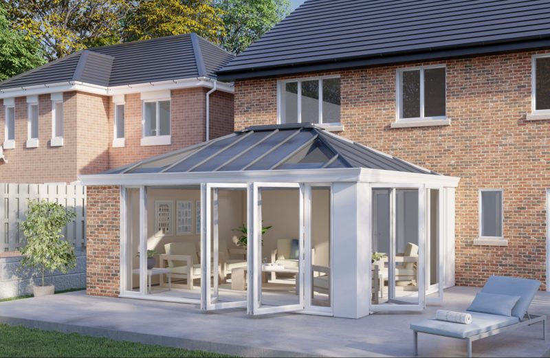 One wall Solid roof bifold door