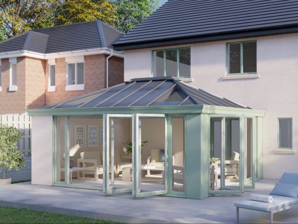 One wall Solid roof bifold door