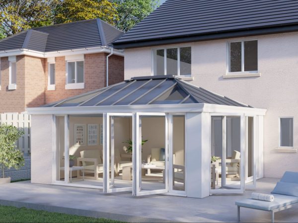 One wall Solid roof bifold door