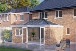 Three Wall Solid Roof French Door