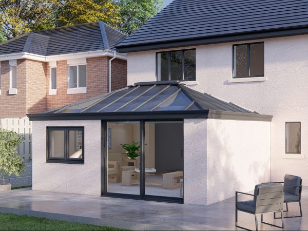 Three Wall Solid roof Patio Door