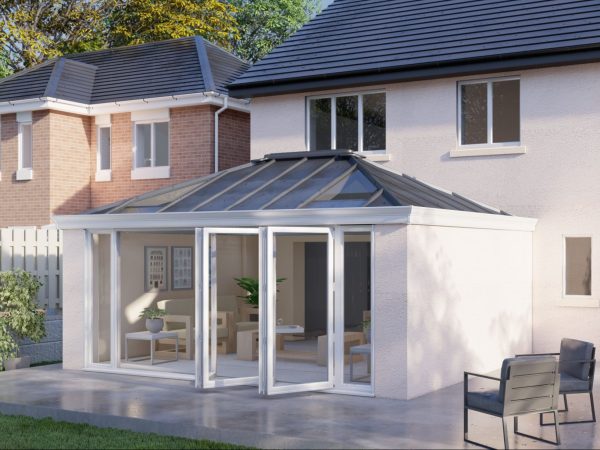 Two Wall Solid Roof Bifold door